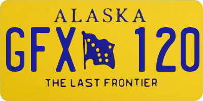 AK license plate GFX120