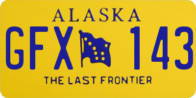 AK license plate GFX143