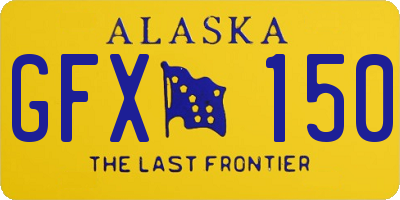 AK license plate GFX150