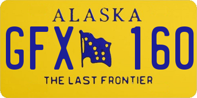 AK license plate GFX160