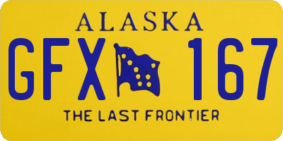 AK license plate GFX167