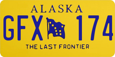 AK license plate GFX174