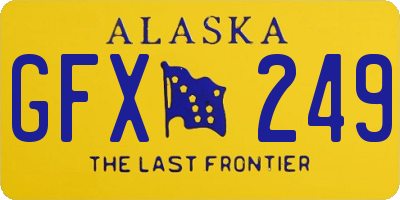 AK license plate GFX249