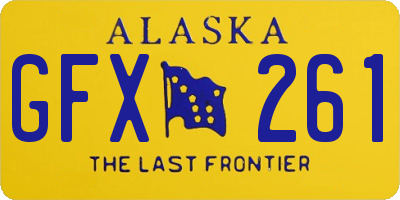 AK license plate GFX261