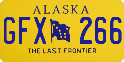 AK license plate GFX266