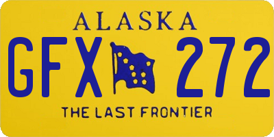 AK license plate GFX272