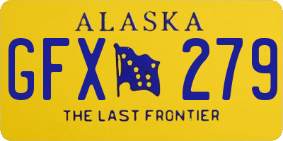 AK license plate GFX279