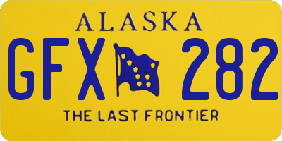 AK license plate GFX282