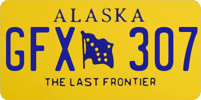 AK license plate GFX307