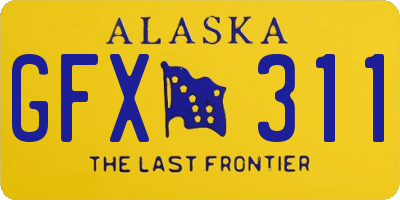 AK license plate GFX311