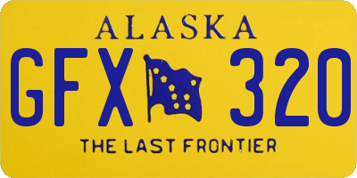 AK license plate GFX320