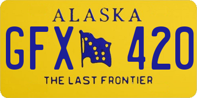AK license plate GFX420