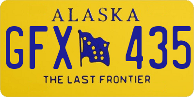 AK license plate GFX435