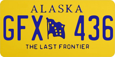 AK license plate GFX436