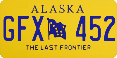 AK license plate GFX452
