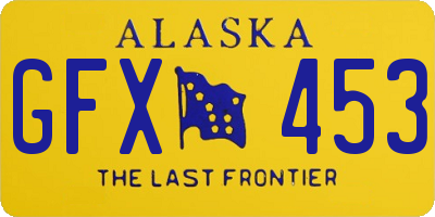 AK license plate GFX453