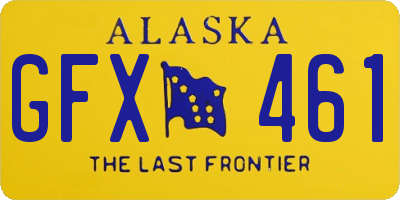 AK license plate GFX461