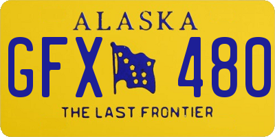 AK license plate GFX480