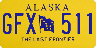 AK license plate GFX511