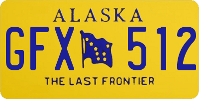 AK license plate GFX512