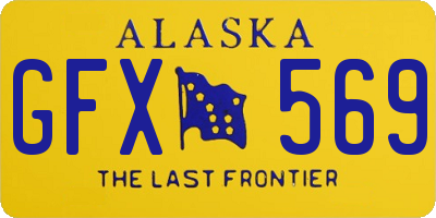 AK license plate GFX569