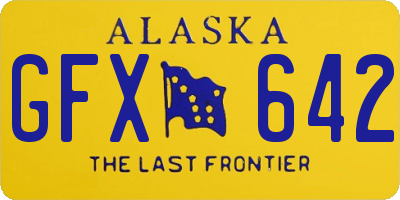 AK license plate GFX642