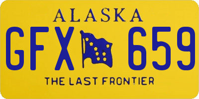 AK license plate GFX659