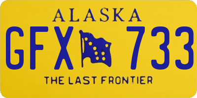 AK license plate GFX733
