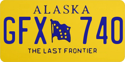 AK license plate GFX740