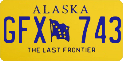 AK license plate GFX743