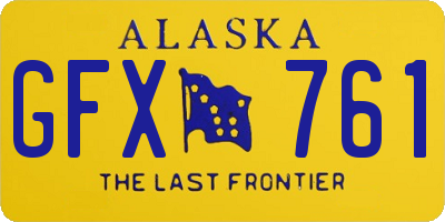 AK license plate GFX761