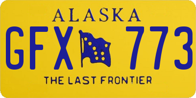 AK license plate GFX773
