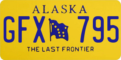 AK license plate GFX795