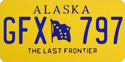 AK license plate GFX797