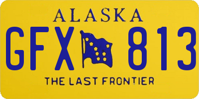 AK license plate GFX813
