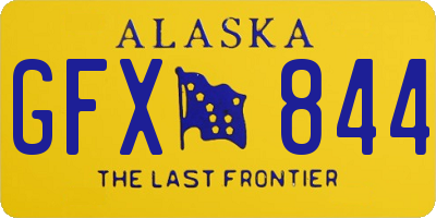 AK license plate GFX844