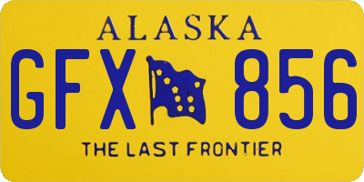 AK license plate GFX856
