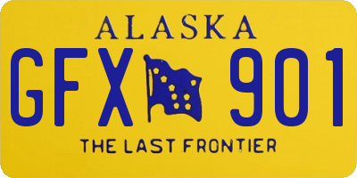 AK license plate GFX901