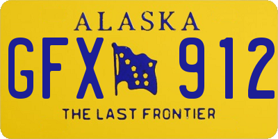 AK license plate GFX912