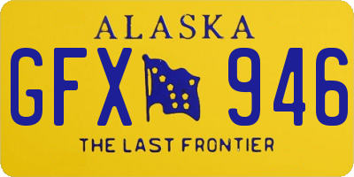 AK license plate GFX946