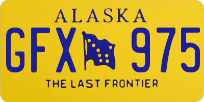 AK license plate GFX975
