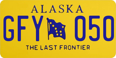 AK license plate GFY050