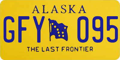 AK license plate GFY095