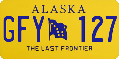 AK license plate GFY127