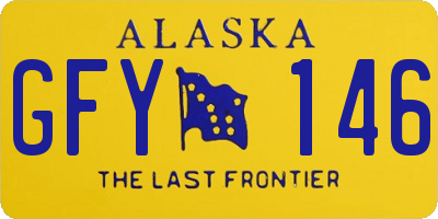 AK license plate GFY146