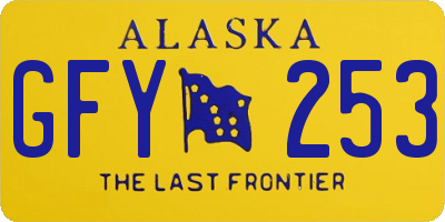 AK license plate GFY253