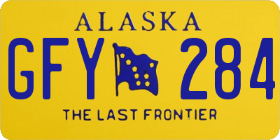 AK license plate GFY284