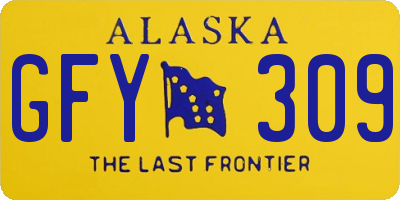 AK license plate GFY309