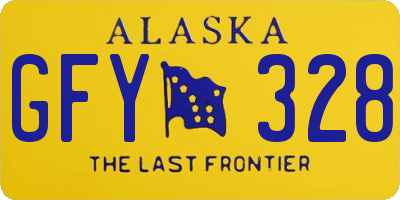 AK license plate GFY328