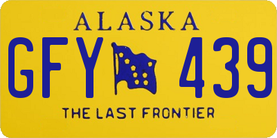 AK license plate GFY439